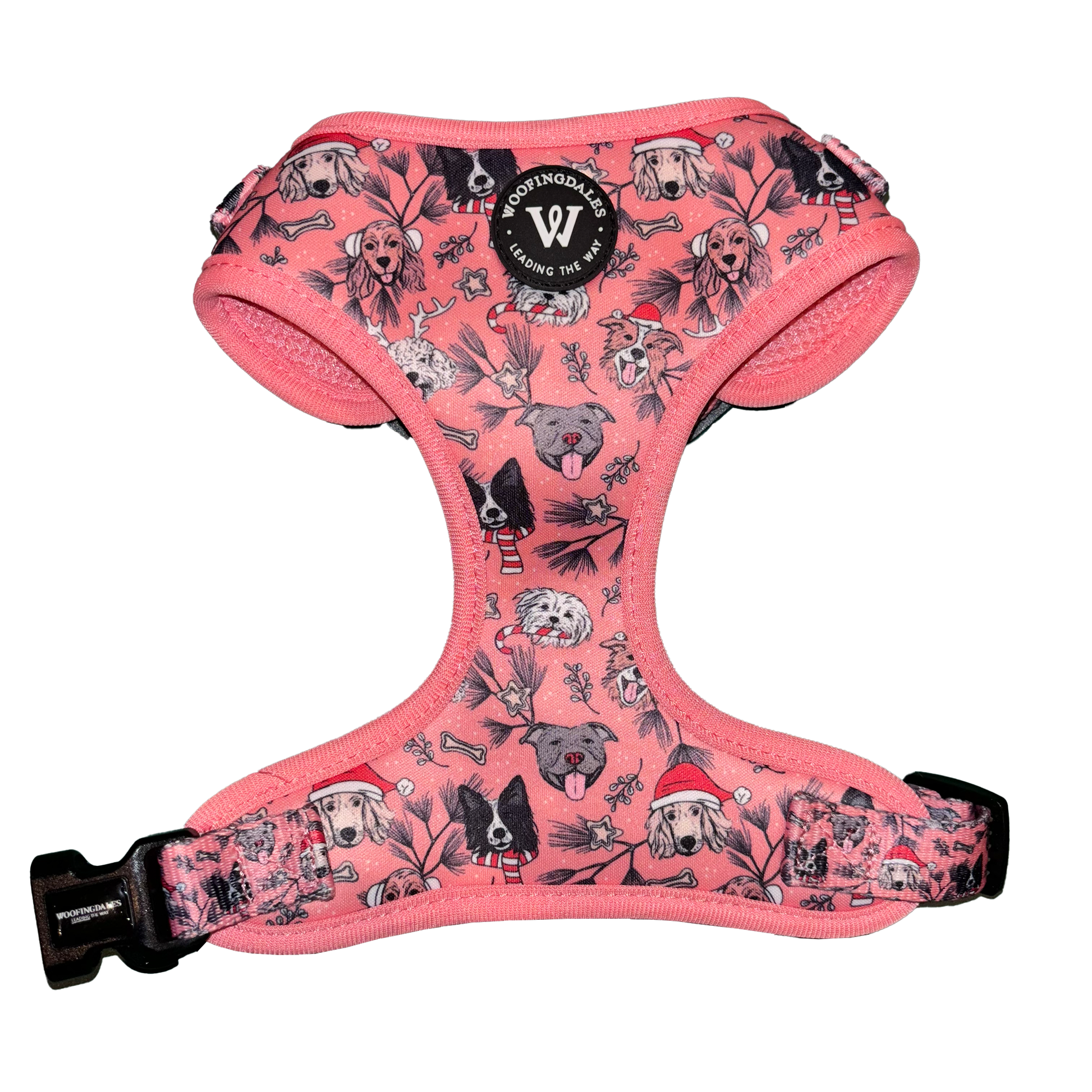 Image of Woofingdales product - Festive Pink Dog Harness