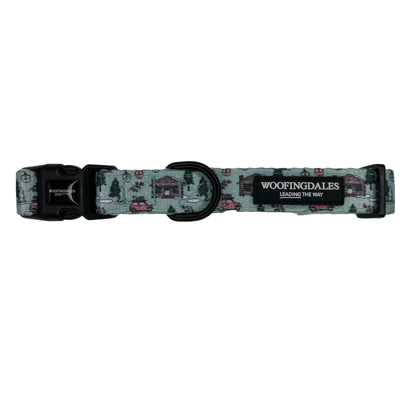 Image of Woofingdales festive product - 'Snow Paws' dog collar 