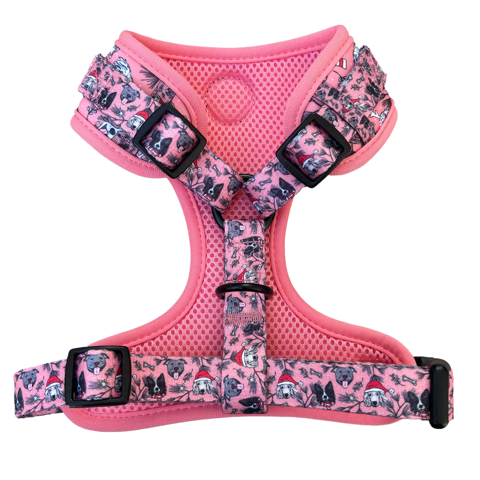 Product for Woofingdales - Festive Pink Dog Harness