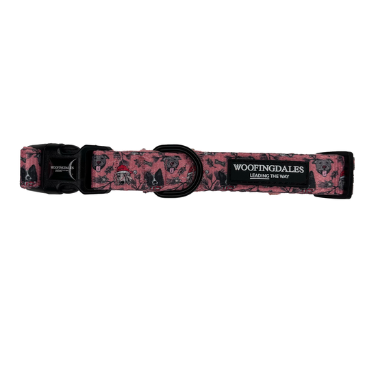 Image of Woofingdales festive product - 'Merry Paws' dog collar 